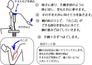 上腕二頭筋マッサージ